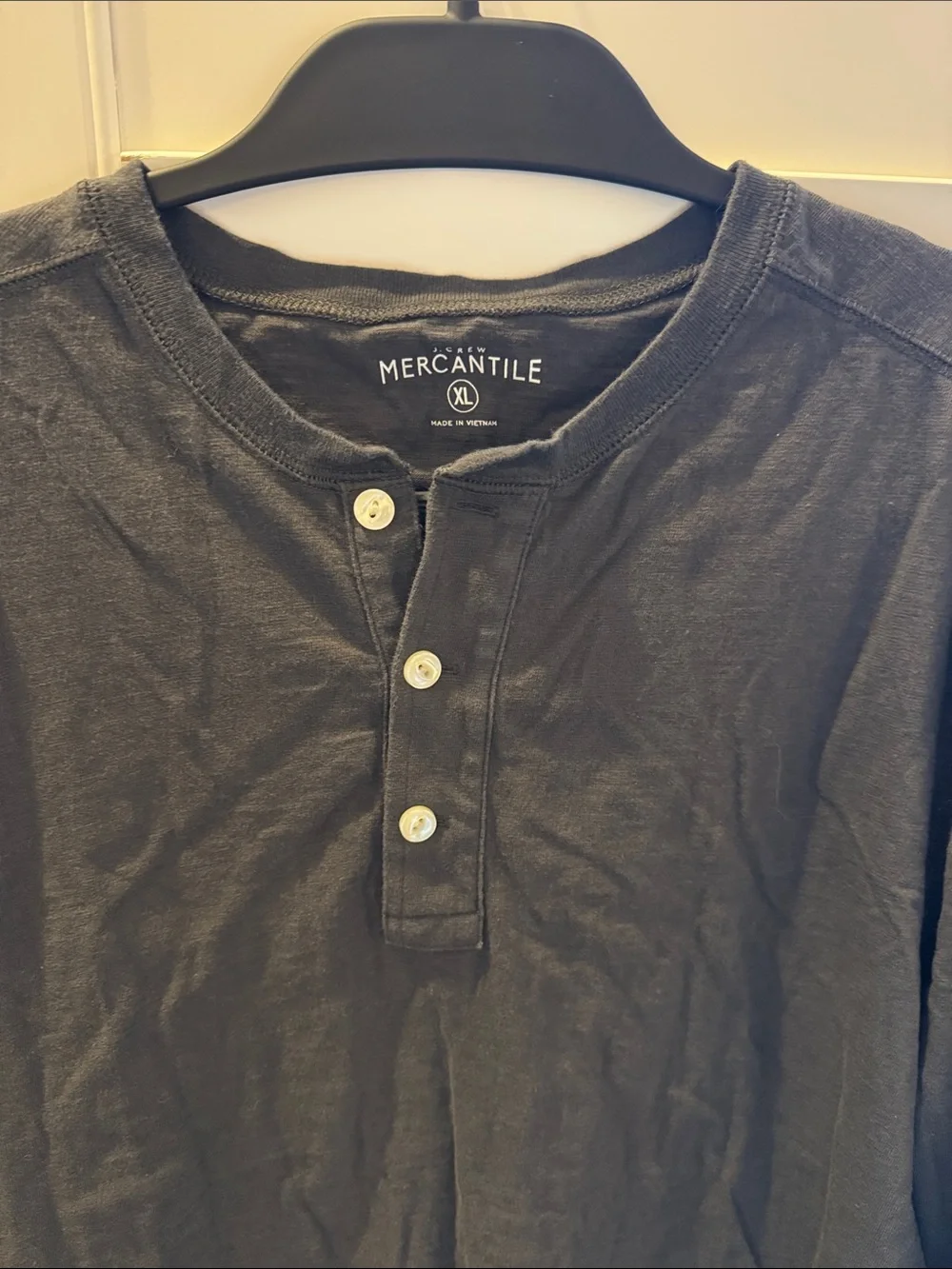 J. Crew Mercantile Charcoal Long-Sleeve Henley